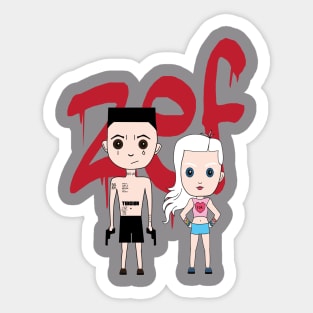 Die Antwoord Cartoon Style Sticker